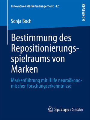cover image of Bestimmung des Repositionierungsspielraums von Marken